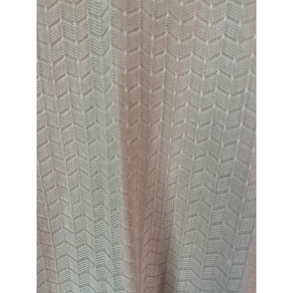 Vintage Y2K Saxony Silk 4 Golf Men's Sweater Vest L Beige V Neck 100% Silk - Picture 3 of 4